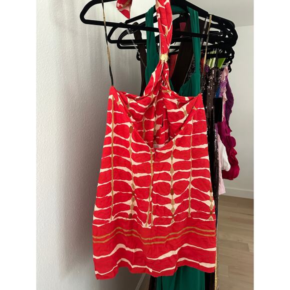 Vix Swimwear Aster Detail Short Dress in Agni - Picture 6 of 12